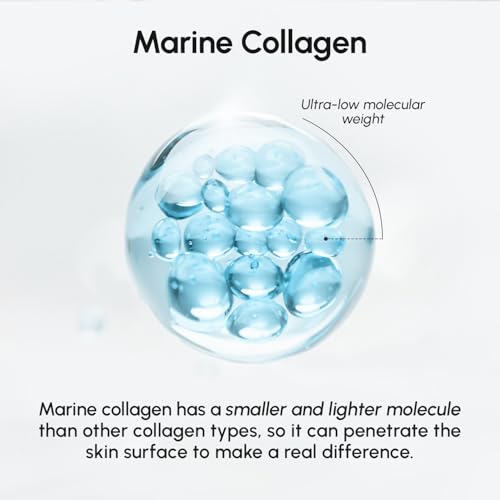 MAREE Hydrogel Collagen Facial Mask with Hyaluronic Acid — Hydrating Face Masks Skincare — Niacinamide, Amino Acids & Red Algae Extract — Facial Masks For Women — Mascarillas Para La Cara — 4 Count