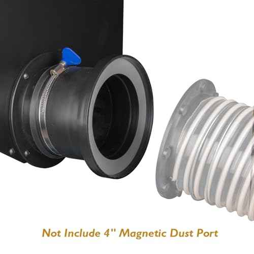 O'SKOOL Magnetic Dust Collection (4" Dust Collection Steel Port W/Built-in Rubber Cuff)