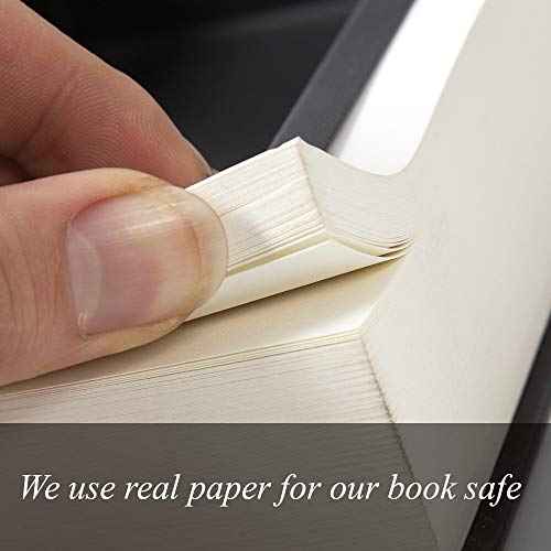 Fake Book Box - Small Safe Box with Combination Lock - Hidden Safe in Plain Sight - Diversion Safes - Secret Safes (Darkest Art) (Large)