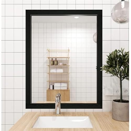Black Wood Grain 3D 10M Wallpaper Border Peel & Stick PVC Wall Covering Kitchen Bathroom Bedroom Tiles Decor Sticker,4 Inch by 32.8 Feet