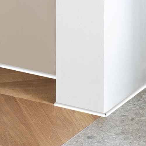 Flexible Quarter Round Molding Bendable Molding Trim,Peel and Stick Silicone Rubber Edge Trim for Floor,Tub,Cabinet,Flexible Shoe Molding Around Curved Stairs,Columns and Wall-472¡± L x 0.6¡± W x 0.6¡± H