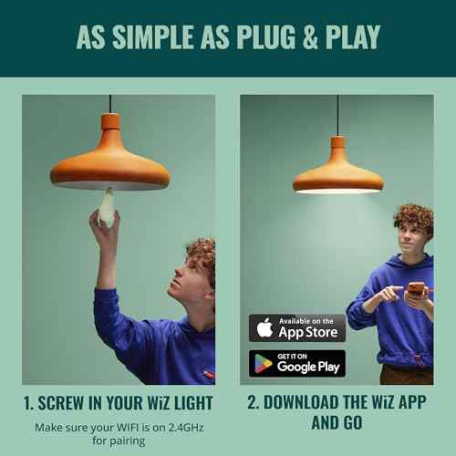 WiZ Connected 40W B12 LED Smart Light Bulbs - 3 Pack - Connects to Your Wi-Fi - E12 Smart Bulb - Control with Voice or App + Activate with Motion - Matter Compatible