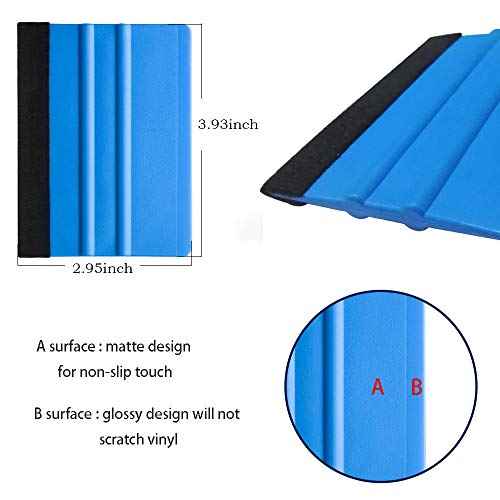 tiptopcarbon Wallpaper Smoothing Tool with 8 Inch Scraper for Contact Paper Adhesive Vinyl 10pcs/Pack