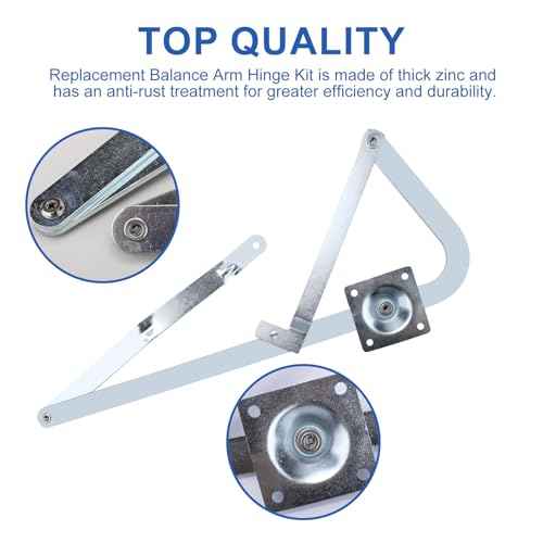 55-2 Attic Ladder Hinge Arms 1 Pair Fits for 2010-Up Werner Mk 5, WU2210, W2208, W2210 Attic Ladder Pull Down System Hardware Kit Counter Balance Arms Hinge Kit