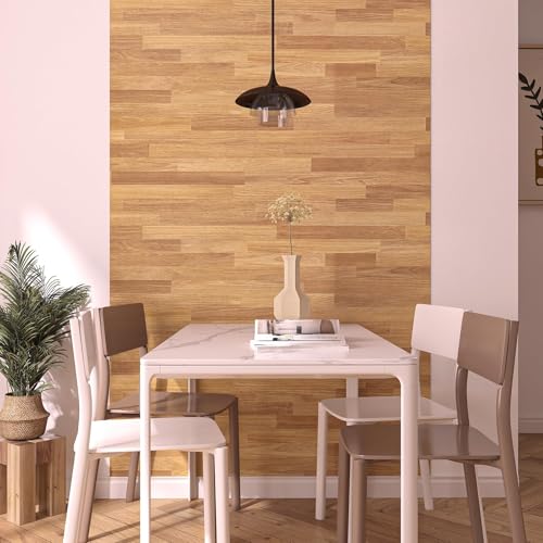Butcher Block Countertop Contact Paper Brown Wood Grain Contact Paper Peel and Stick for Cabinets Waterproof Self Adhesive Wood Wallpaper for Kitchen Bathroom Removable Papel Tapiz 17.7"x80"