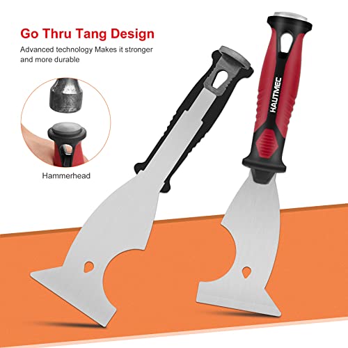HAUTMEC Putty Knife Scraper, Scraper, Paint knife, Caulk Removal Tool, Painters Tool, Paint Can Opener, Paint Remover for Wood, Wallpaper Scraper, Painting Tool (1pc-3" 8-in-1)