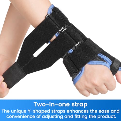 Velpeau Carpal Tunnel Wrist Brace with Thumb Support for Right and Left Hands, Thumb Spica Splint for De Quervain's Tenosynovitis, Sprain, Injuries, Tendonitis, Arthritis, Wrist Pain (Left Hand, L)