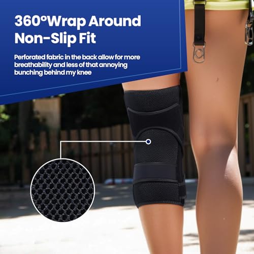 Galvaran Knee Brace for ACL MCL Meniscus Tear,Adjustable Knee Support for Maximum Knee Pain,Side Stabilizers for Injury or Surgery Recovery - Men and Women
