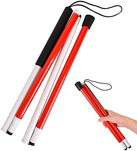 Baitaihem Folding Blind Mobility Cane for Vision Impaired and Blind People