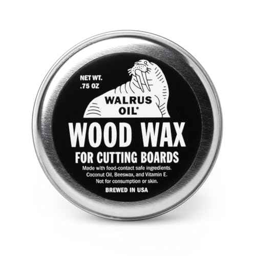WALRUS OIL - Wood Wax, 0.75 oz Can, FDA Food-Safe, Cutting Board Wax and Board Cream