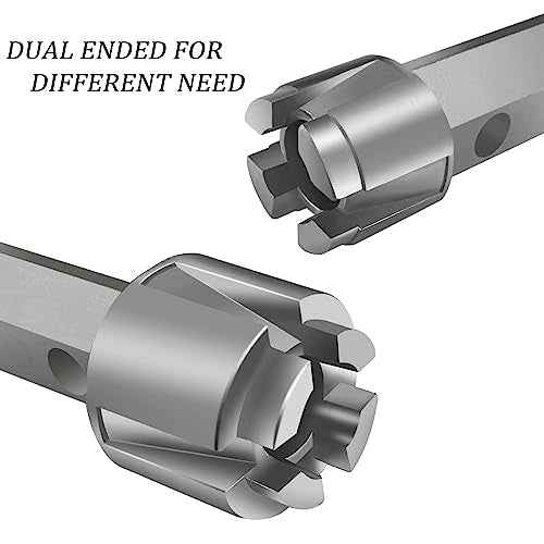 Tub Drain Remover Wrench, Heavy Duty Drain Wrench Aluminum Alloy Wrench for Install and Remove Most Bath and Shower Drains