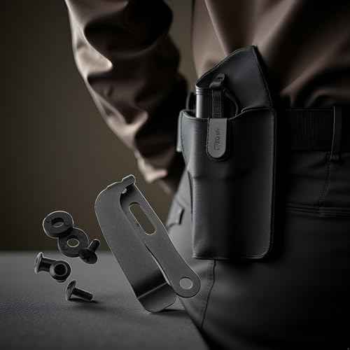 A Set Black Belt Clip Knife Sheath, Metal Kydex Holster Waist Clips, Kydex Knife Sheath Kit, Knife Clip Replacement, Metal Belt Clip for Knife Sheaths, Holster Making
