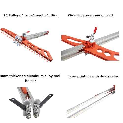 Heavy Duty Drywall Cutting Tool, 1.5 to 60cm Foldable Sheetrock Cutter, Suitable for Gypsum Boards with Thicknesses of 1/4 "&3/8"&1/2 "