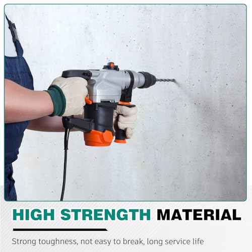 2 Pcs 1 Inch x 14 Inch Rotary Hammer Drill Bit Lengthening, Compatible with SDS Plus, Carbide Tipped to Easily Drill Through Concrete, Masonry Bit for Brick, Cement, Stone, Block and More