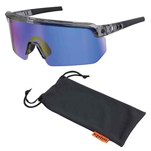 Ergodyne Skullerz AEGIR Safety Sunglasses, Mirrored Lens, ANSI z87.1