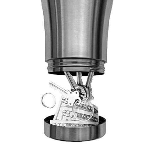 Coffee Mug Diversion Safe by Stash-it for hot/cold drinks with Big Clever Dry Hiding Spot for Cash,Driver's license, Credit Cards, Keys.Bottom Compartment Unscrews to store and hide Your Valuables.