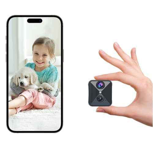 4K WiFi Hidden Camera with Free Cloud Storage, 120¡Æ Mini Spy Cam, Smart Motion Detection, Night Vision, Wireless Indoor Nanny Cam for Home Security