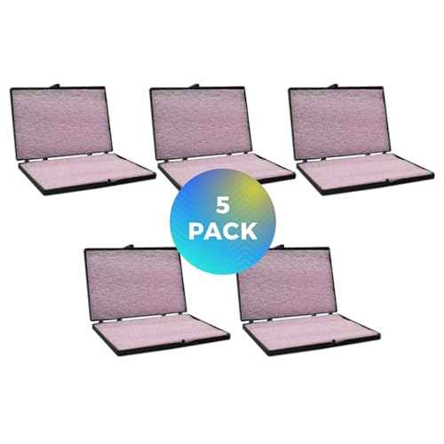 5 Antistatic Storage Cases with Foam Insert ? 6"Lx 4"W x 0.5H", Made in the USA, Black Plastic Hard Case with Foam and Hinged Lids, Small Storage Box for Electronic Components