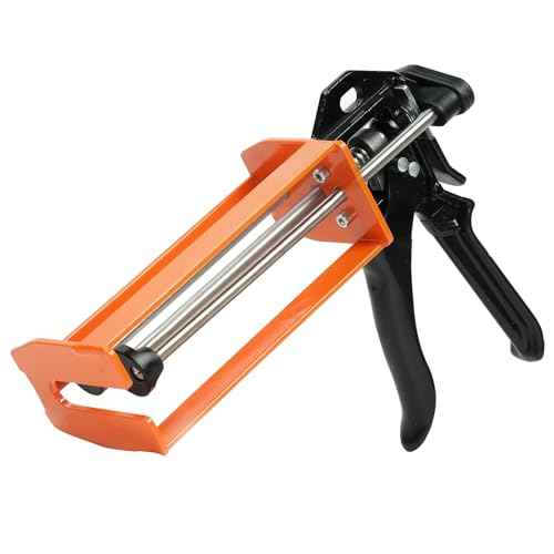 Epoxy Gun Dual Cartridge 200 ml / 215 ml (1:1 & 2:1), Manual 2 Part Epoxy Gun for Panel Bonding Adhesive, Fillers, Structural Epoxy, Plastic & Fiberglass Repair