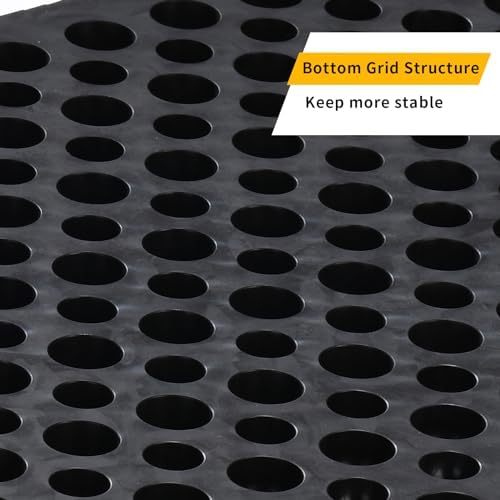 2.0" Rise Rubber Threshold Ramp for Doorways,Non-Slip Surface for Wheelchair Scooter Stroller,1500 LBS Capacity,Cuttable and Adjustable Size