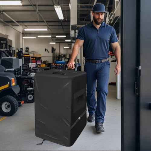 Tool Box Cover for DEWALT tool box with wheels, 600D Rolling Tool Box Organizer Cover Waterproof Tool Chest Cover, 21.6 x 17.7 x 39 In, Cover Only