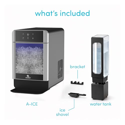 Avalon Nugget Ice Maker Chewable Ice 38 lbs Per Day, One Click Operation, Large Ice Storage, 1 Gallon Water Tank
