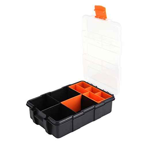 Plastic Heavy-Duty Tool Storage Box Two-Layer Components Storage Case Organizer Small Parts Tool Box