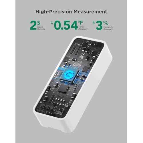 GoveeLife 2.0 WiFi Hygrometer Thermometer 3 Pack, Smart Humidity Temperature Sensor with App Notifications, 2-Year Free Data Storage Export, Temperature Humidity for Bedroom, Wine Cellar, Basements