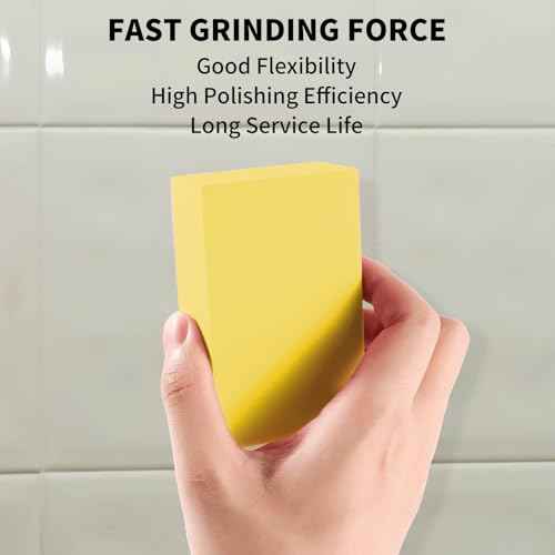 XKDOUS 4PCS Diamond Hand Polishing Pads, 60/100/200/400 Sanding Pads Tile Tools Sanding Block Polishing for Ceramic Tile Glass Stone Marble Granite Metal Grinding