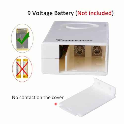 Topvico Water Alarm Leak Detector Moisture Sensor for Basements Sump Pump Dishwasher RV Water Heater Pan High Flood Alert, 120dB Work Alone, Battery Operated, 5 Packs