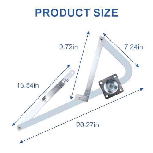 55-2 Attic Ladder Hinge Arms 1 Pair Fits for 2010-Up Werner Mk 5, WU2210, W2208, W2210 Attic Ladder Pull Down System Hardware Kit Counter Balance Arms Hinge Kit