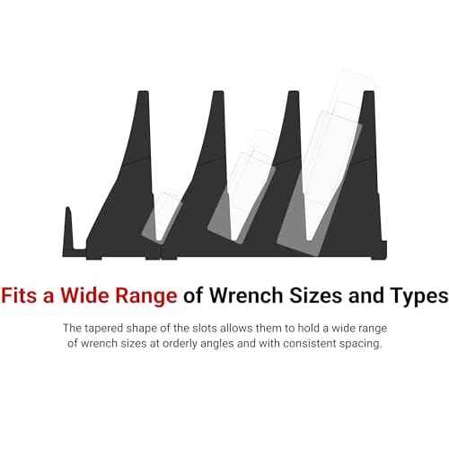 TEKTON 20-Tool Modular Wrench Organizer Set (Red) | OTM92220 | Made in USA