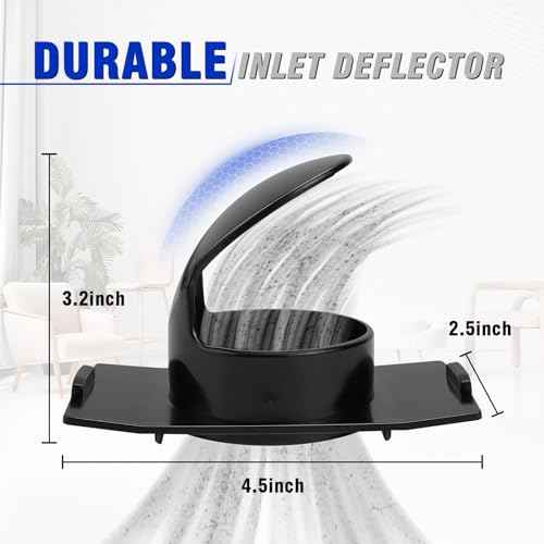 Replacement Inlet Deflector Accessories 7413197 Fit for Shop-Vac Models, Durable - 2 Pack