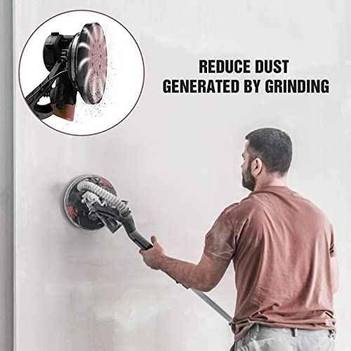 9 inch Sanding Discs 180 Grit 8 Holes Hook and Loop Sandpaper for Drywall Sander 60Pack