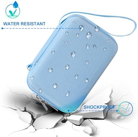 BOVKE Carrying Case for iHealth Track Smart Upper Arm Blood Pressure Monitor, iHealth Bluetooth Blood Pressure Machine Case, Blue