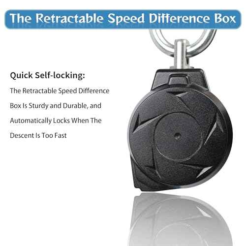 6FT Self Retracting Lifeline Fall Protection Retractable Safety Lanyard Rectracting Lifeline Personal Fall Arrest Protection ANSI Self Retractable Gear for Roofing Construction(Small Hook)
