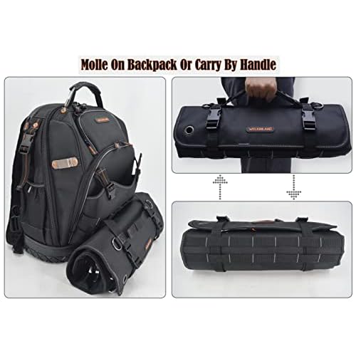 WELKINLAND 22-Pockets Wrench Tool Roll, 0.25-1.25" Wrench-Set Roll Holder Bag, Wrenches sleeve wrap, Wrenches pouch(Tools Are Not Included)