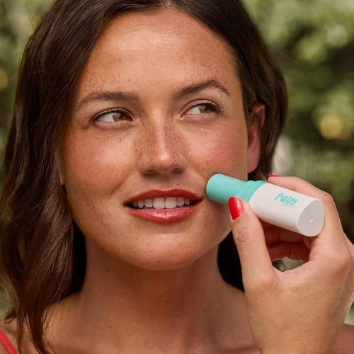 PalmPerfect Facial Hair Remover for Women – Portable Lipstick-Sized Shaver with Built-in LED Light – Painless Dual-Track Rotary Blade for Upper Lip, Cheeks, and Forehead – AA Battery Powered
