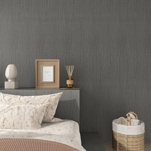 WESTICK Grey Wood Contact Paper for Countertops Waterproof Wooden Wallpaper Peel and Stick Vintage Dark Wood Grain Contact Paper for Cabinets End Table DIY Self Adhesive Wooden Vinyl Wrap 80"x15.8"