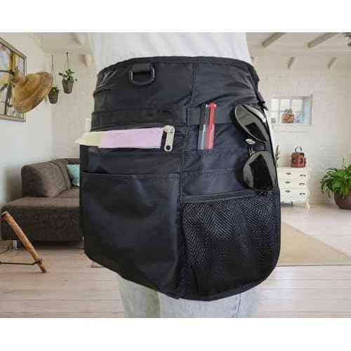 Waterproof Cleaning Apron with 8 Pockets,Housekeeping Uniform Supplies,Durable Caddy Costume Work Apron