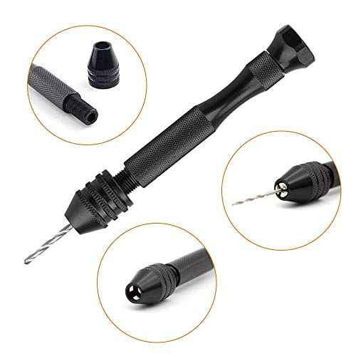 Professional Pin Vise Hand Drill Bits, Mini Twist Drill Bits Set (0.8-3.0mm), Precision Hand Drill Bit Rotary Tools Set of 11, for Metal Wood, Manual Work DIY, Jewelry, Assembling, Model Making