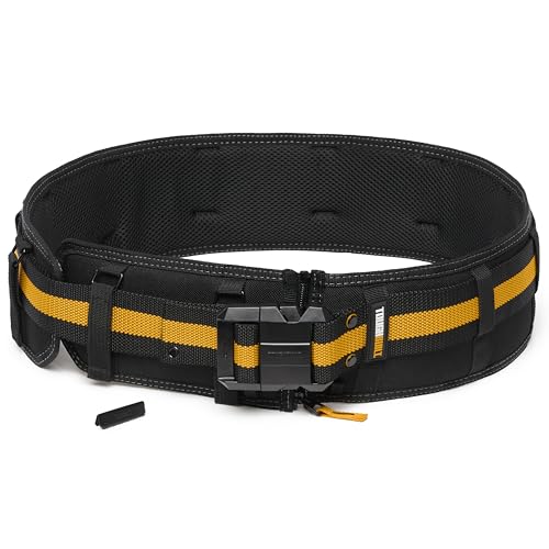 ToughBuilt ? Pro Padded Belt, Heavy-Duty Construction Belt with Adjustable Fit, Padded Support, and Durable Steel Buckle for All ClipTech¢â Pouches and Tool Rigs