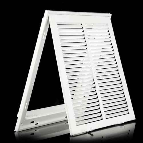 14¡¿14 Return Air Grille [Duct Opening Size] Return Vent Cover for Wall or Ceiling,Steel Return Air Grill Removable Face/Door for 1 inch Filters (14"W x 14"H [Duct Opening])