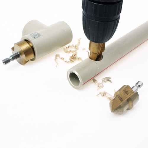 3Pack PPR Lifting Stepped Drill Bit Reamer Drill for Water Pipe Tube Repair Drill Connection Tool for 1/2" 3/4" 1inch Pipes 1/4 Hex Shank Quick Change