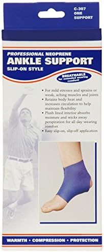 OTC Ankle Support, Slip-on Style, Neoprene, Large (Pack of 3)