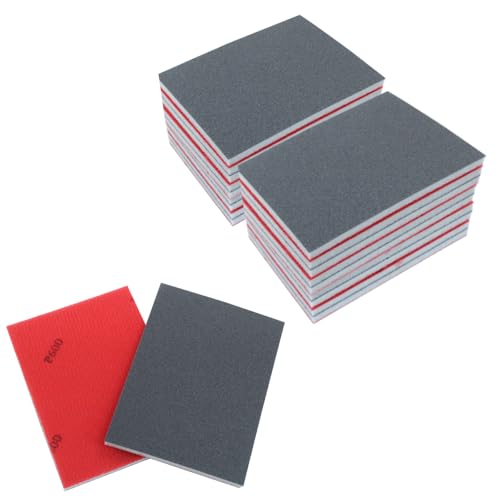 20Pcs 600 Grit Sanding Sponge, 4" x 3" Soft and Cozy Sponge Wet Dry Sandpaper, Ultra Fine Grit Sanding Sponge for Smooth Finishing