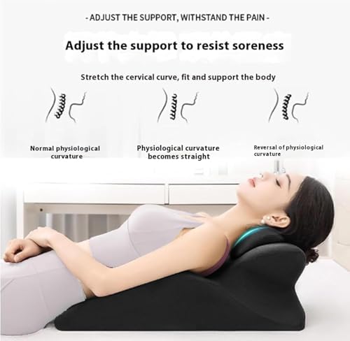 Ergonomic Couples Pillow, 27° Angle Perfect Position Butt Cushion for Couple, Pillows Memory Foam, Waist and Neck Support, Multi Position Comfort Perfect Position Instantly (Green)