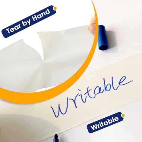 Masking Tape 3 Inch Wide, Beige, General Purpose White Painters Tapes for Drafting, Packing, Labeling, 3 Inch ¡¿ 55 Yards, 1 Pack