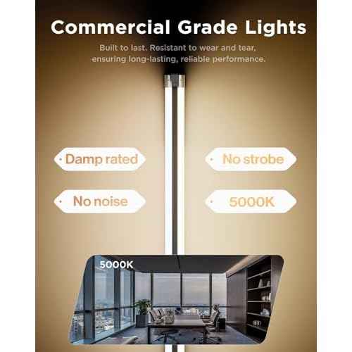 Sunco LED Shop Lights for Workshop 4FT, Linkable Garage Lighting, 4500 LM, 40W (150W Equivalent), 5000K Daylight, Surface + Suspension Mount, 48 Inch Integrated Fixture, White 4 Pack.