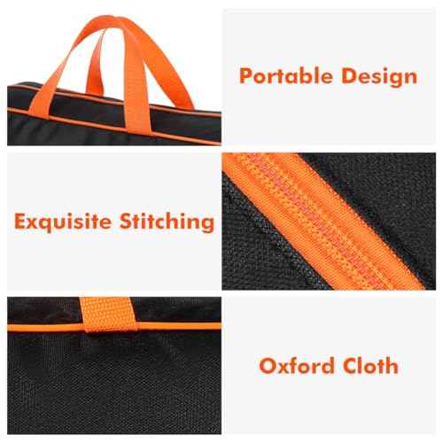 Angoily Grill Utensil Storage Bag BBQ Tool Storage Bags Grilling Accessory Grilling Tools L-Bag for Utensil Carry Outdoor Camping Barbecue Extra Largre Capacity Box